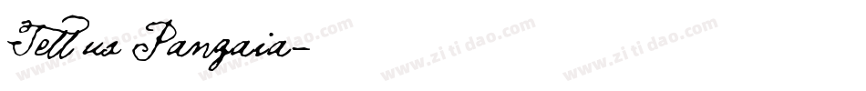 Tell us Pangaia字体转换